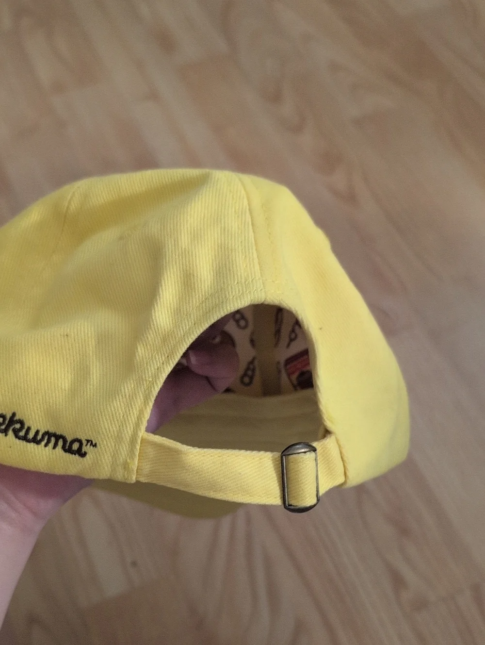 Rilakkuma x Roasting Water Yellow Cap With Embroidered Rilakkuma OS NWOT